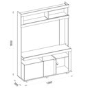 Ver imagem 5 de Estante para Tv até 55 Polegadas Barone Caemmun