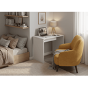 Ver imagem 3 de Escrivaninha Compacta 75cm Branca 100% Mdf