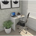 Ver mais imagens de Escrivaninha Compacta 75cm Branca 100% Mdf
