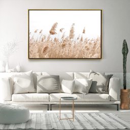 Quadro Decorativo Capim Rabo de Raposa Com Moldura e Sem Vidro 100X160 - 3