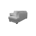 Ver imagem 5 de Sofá de Couro Canto Marrocos 2 Lugares com Chaise Direita Branco Pigmentado - Mempra Design