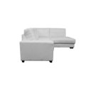 Ver imagem 4 de Sofá de Couro Canto Marrocos 2 Lugares com Chaise Direita Branco Pigmentado - Mempra Design