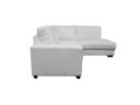 Ver imagem 4 de Sofá de Couro Canto Marrocos 2 Lugares com Chaise Direita Branco Pigmentado - Mempra Design