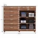Ver imagem 3 de Cômoda New Triunfo 8 Gavetas 2 Portas 2 Prateleiras com Sapateira - Benetil