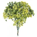 Ver imagem 1 de Folhagem Artificial Pick 6hastes Mini Flor Amarela Flor Arte