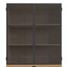 Cristaleira York Estilo Industrial 93cm 02 Portas 01 Gaveta 27897 Artesano - Hanover/preto - 7