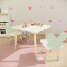 Kit Mesa e Cadeira Infantil Borboletinha - Verde Claro - 4
