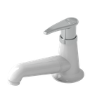 Ver imagem 1 de Torneira Lavatório de Mesa Linha Lisboa 1/4 de Volta Abs Cor Branco e Cromado Durín