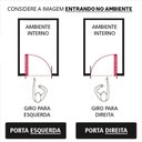 Ver imagem 3 de Porta Lambril com Puxador e Vidro Alumínio Preto Linha 25:Esquerda/ 210 x 90
