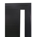 Ver imagem 6 de Porta Lambril com Puxador e Vidro Alumínio Preto Linha 25:Esquerda/ 210 x 90