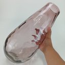 Ver imagem 3 de Vaso Decorativo Vidro Lilás Grande 39x19x14cm