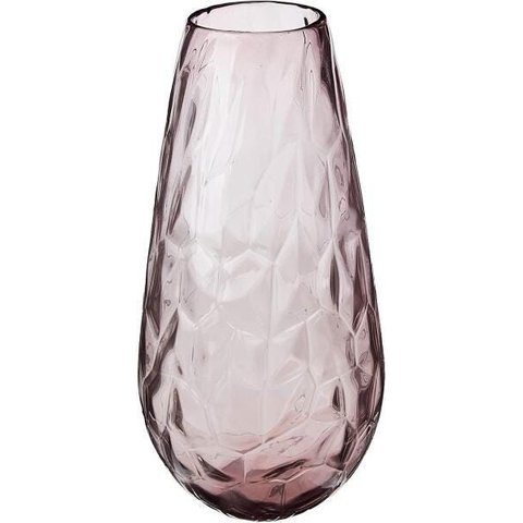 Vaso Decorativo Vidro Lilás Grande 39x19x14cm