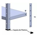 Ver imagem 5 de Estante Aço 6 Prateleiras com reforço 30cm 15kg/prateleira cor Cinza