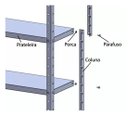 Ver imagem 4 de Estante Aço 6 Prateleiras com reforço 30cm 15kg/prateleira cor Cinza