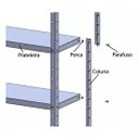 Ver imagem 4 de Estante Aço 6 Prateleiras com reforço 30cm 15kg/prateleira cor Cinza
