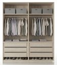 Ver imagem 1 de Guarda-roupa Modular 4 Portas 6 Gavetas 1011 Ilan Carvalho