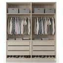 Ver imagem 1 de Guarda-roupa Modular 4 Portas 6 Gavetas 1011 Ilan Carvalho