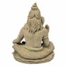 Estátua De Shiva Com Base De Resina Plástica Areia 20Cm - 3