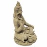 Estátua De Shiva Com Base De Resina Plástica Areia 20Cm - 4