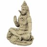 Estátua De Shiva Com Base De Resina Plástica Areia 20Cm - 2