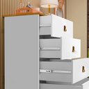 Ver imagem 3 de Cômoda Sapateira Jujuba MDF Branco e Nature Organizador Infantil Quarto Criança Moderno Compacto