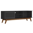 Ver imagem 2 de Rack para Tv até 60 Polegadas Vertigo 1 Porta Preto - Pnr Móveis