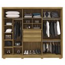 Ver imagem 2 de Guarda Roupa Casal 6 Portas 3 Gavetas Mdf 275 Cm Nature Fend Vlr