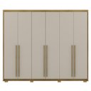 Ver imagem 1 de Guarda Roupa Casal 6 Portas 3 Gavetas Mdf 275 Cm Nature Fend Vlr