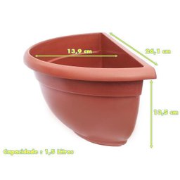 Vasinho Pequeno Parede Cerâmica Meio Vaso Flor Kit 100 Und - 2