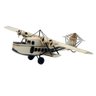 Avião Decoração em Metal Branco - 6