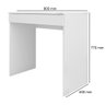 Mesa Para Computador Escrivaninha 1 Gaveta Alexia Branco - AJL Móveis - 4