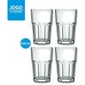 Copo De Vidro 420Ml Chicago Resistente - Kit 4 Unidades - 4