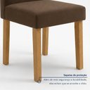 Ver imagem 7 de Conjunto de Sala de Jantar 4 Lugares Retangular Lyra MDF Cinamomo Off White Marrom