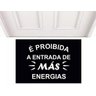 Capacho Proibida a Entrada de Mas Energias 0,60 x 0,40 - 1