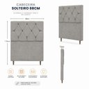 Ver imagem 7 de Cabeceira para Cama Solteiro Estofada ,088 ,Mts Zoe Vilajo: Suede Camurça