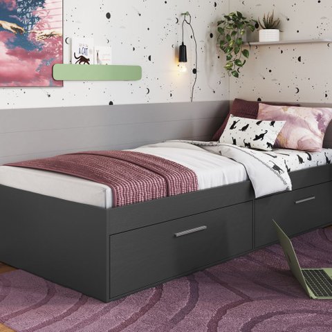 Cama Solteiro com 2 Portas Tókio para Colchões 190x80 Cm Ct1080 Art In Móveis