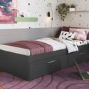 Ver imagem 1 de Cama Solteiro com 2 Portas Tókio para Colchões 190x80 Cm Ct1080 Art In Móveis