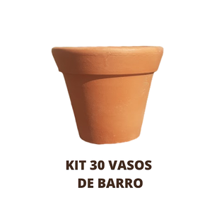 Kit 30un Vaso de Barro 5cm