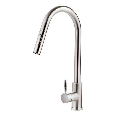 Torneira Gourmet Monocomando Misturador Prata 3 Jatos Extensivel Quente e Frio