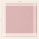 Ver imagem 6 de Toalha de Mesa Paris 4 Lugares Algodão 1,40 x 1,40 m Rosa Santa Sofia