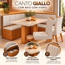 Ver imagem 7 de Conjunto Canto Alemão com Mesa 120cm e 2 Cadeiras 