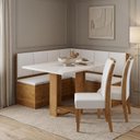 Ver imagem 1 de Conjunto Canto Alemão com Mesa 120cm e 2 Cadeiras 