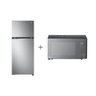 Combo Geladeira Lg Frost Free Inverter 395l Duplex Inox Look Gn-b392plm + Micro-ondas Lg Grill - 1