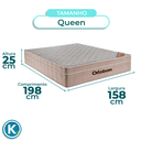 Ver imagem 3 de Cama Box + Colchão Queen Ortobom Molas Ensacadas Airtech + Cabeceira Estofada