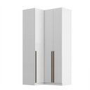 Ver imagem 6 de Guarda Roupa de Canto Reto 3 Portas Mdf Altezza Trend Belmax:branco
