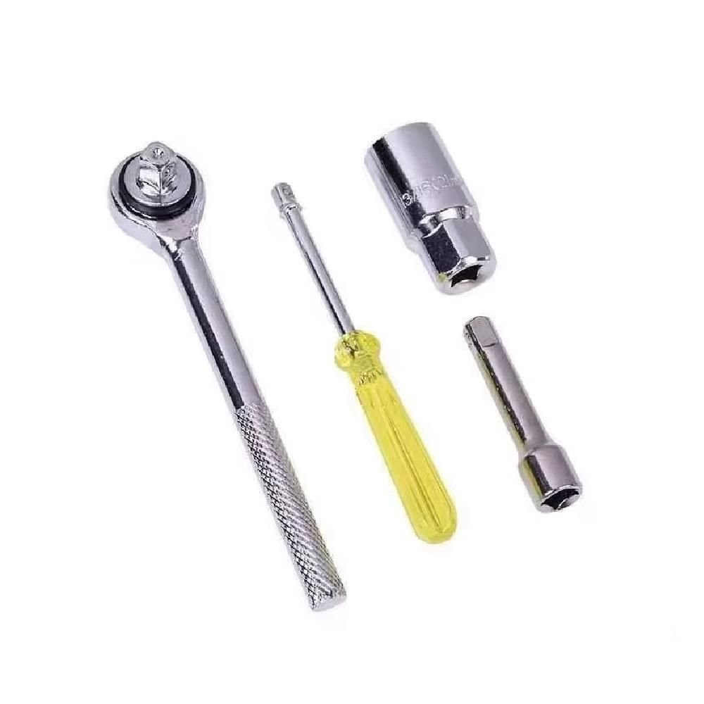 Kit Jogo Chaves Soquete 52 Pecas Ferramentas Maleta Catraca 3/8 1/2 e 1/4 Reversivel Roda Profission - 3