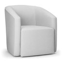 Ver imagem 1 de Poltrona Decorativa Orgânica Stella Max Linho Cinza D03 - D’Rossi