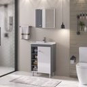 Ver imagem 1 de Conjunto para Banheiro Sophia com Pés - Fabribam Gabinetes