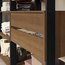Ver mais imagens de Guarda-roupa Closet Modulado Valencia 4 Gavetas 358cm Rustic/preto Madesa 04 Rustic/preto