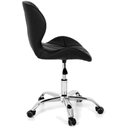 Ver imagem 2 de Cadeira Giratória Estofada Slim Office com Regulagem de Altura e Base Cromada